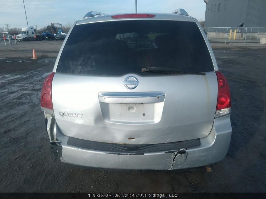 2007 Nissan Quest 3.5 VIN: 5N1BV28UX7N110219 Lot: 12027411