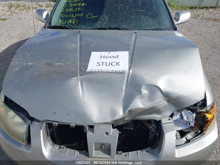 2005 Nissan Sentra VIN: 3N1CB51D35L586390 Lot: 12027433