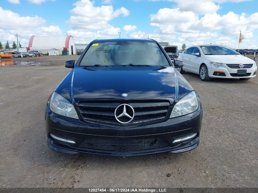 2011 Mercedes-Benz C-Class VIN: WDDGF8FB6BF586908 Lot: 12027454