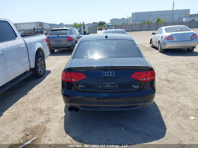 2011 Audi A4 VIN: WAUFFCFL0BN025849 Lot: 12027468