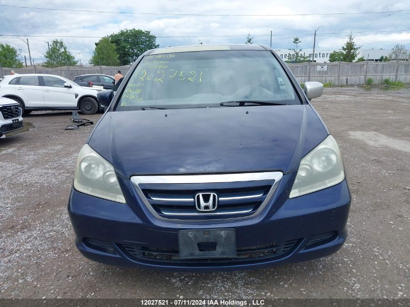 2006 Honda Odyssey Exl VIN: 5FNRL38696B507871 Lot: 12027521