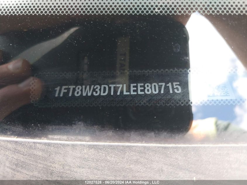 2020 Ford F-350 Lariat VIN: 1FT8W3DT7LEE80715 Lot: 12027528