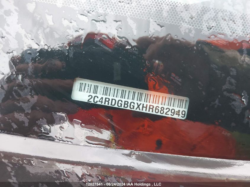 2017 Dodge Grand Caravan VIN: 2C4RDGBGXHR682949 Lot: 12027541