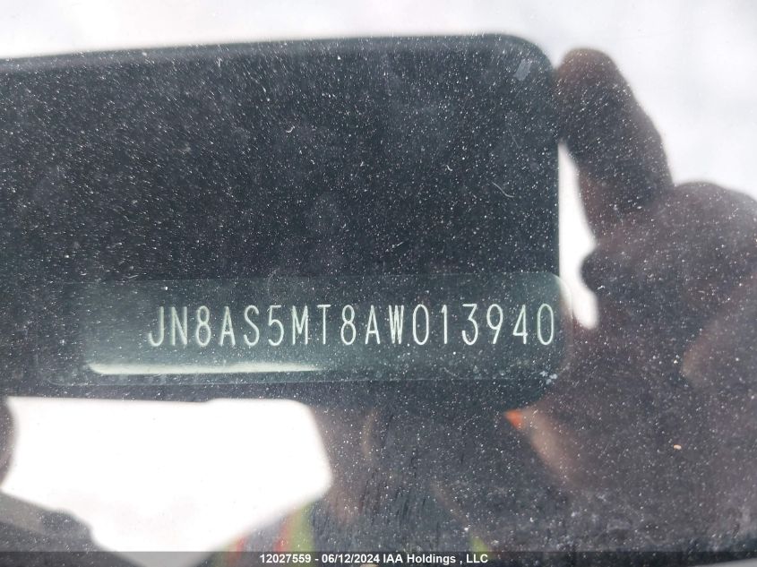 2010 Nissan Rogue VIN: JN8AS5MT8AW013940 Lot: 12027559