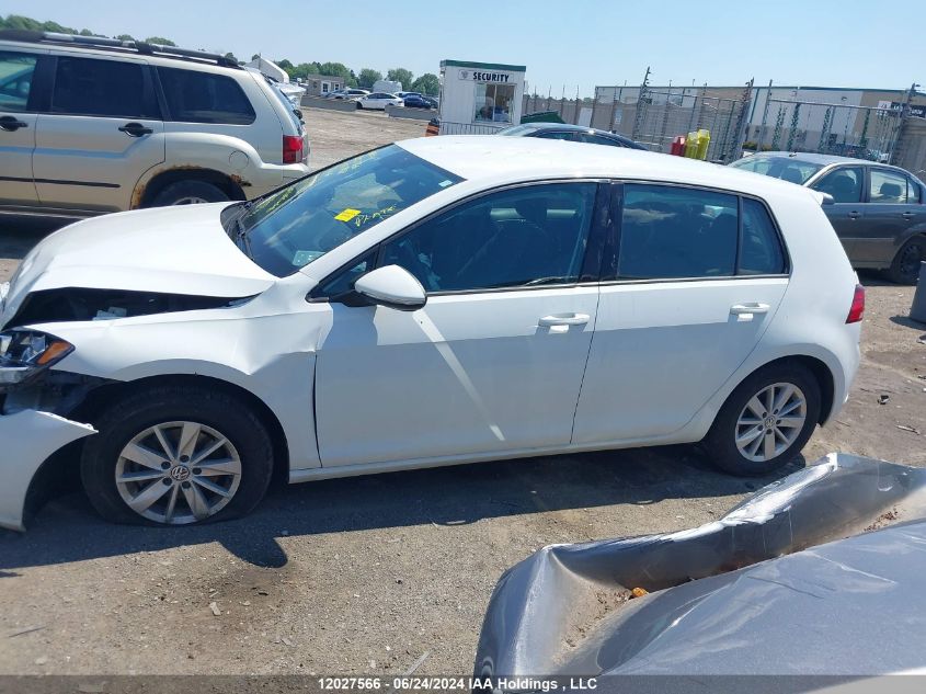 2019 Volkswagen Golf VIN: 3VWG57AU5KM007968 Lot: 12027566