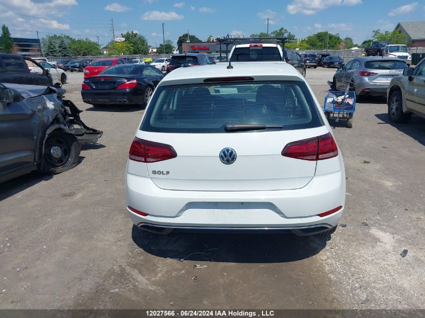 2019 Volkswagen Golf VIN: 3VWG57AU5KM007968 Lot: 12027566