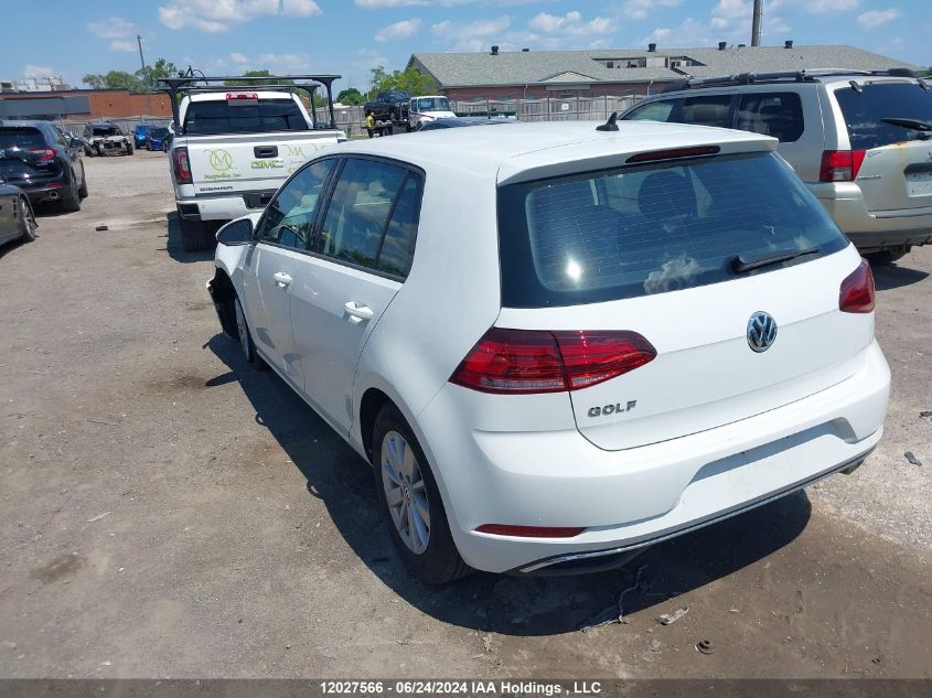 2019 Volkswagen Golf VIN: 3VWG57AU5KM007968 Lot: 12027566