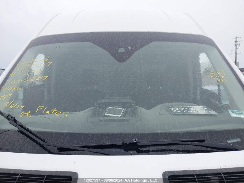 2018 Ford Transit T-250 VIN: 1FTYR3XM0JKB00687 Lot: 12027597