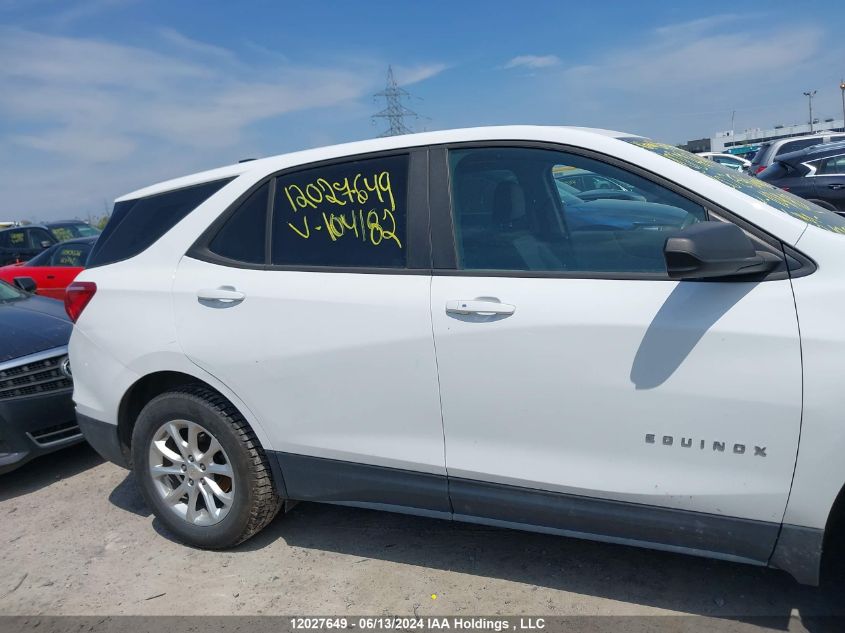 2020 Chevrolet Equinox Ls VIN: 2GNAXSEV9L6104182 Lot: 12027649