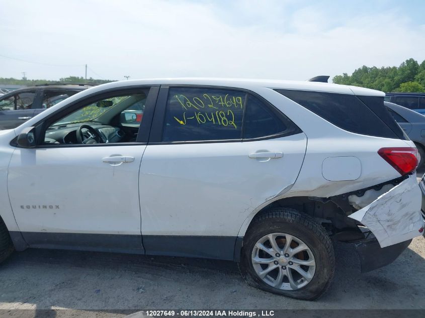 2020 Chevrolet Equinox Ls VIN: 2GNAXSEV9L6104182 Lot: 12027649