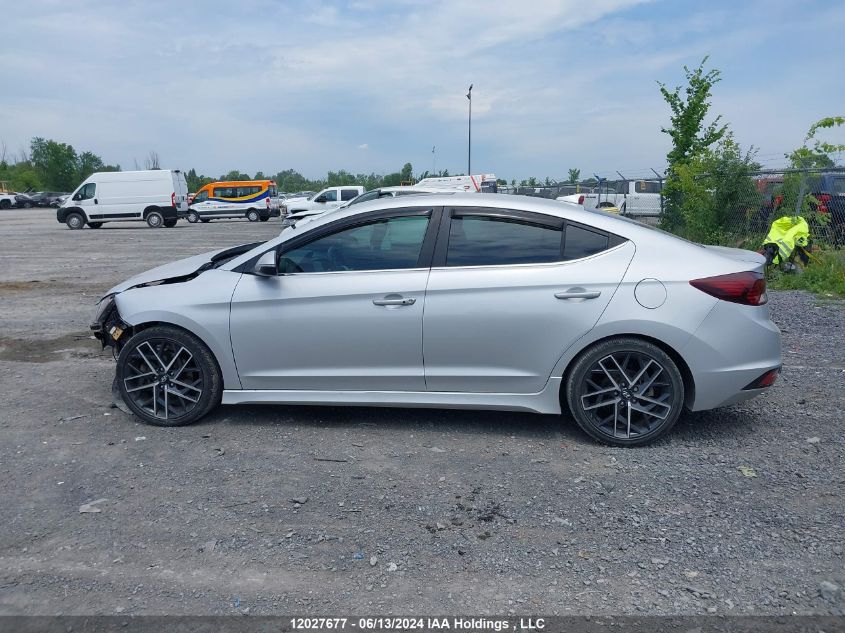 2019 Hyundai Elantra VIN: KMHD04LB7KU825305 Lot: 12027677
