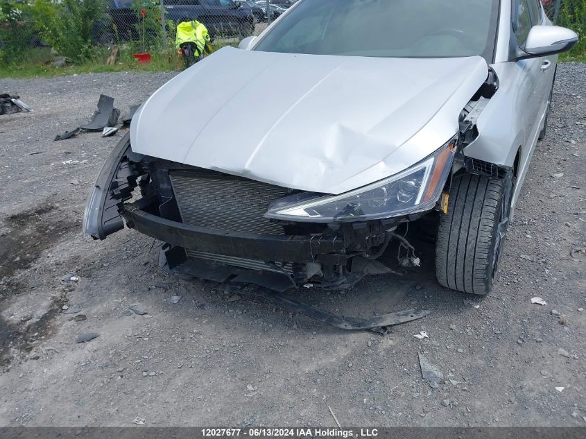 2019 Hyundai Elantra VIN: KMHD04LB7KU825305 Lot: 12027677