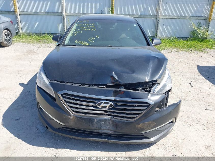 2015 Hyundai Sonata Gl VIN: 5NPE24AF3FH076933 Lot: 12027695