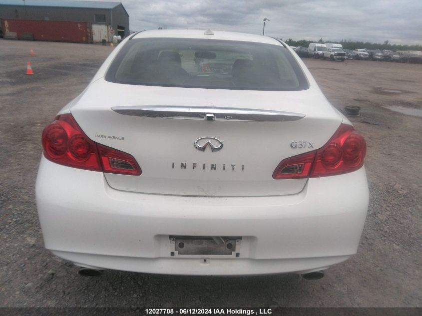 2012 Infiniti G37X VIN: JN1CV6AR2CM682572 Lot: 12027708