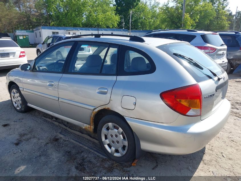 2002 Kia Rio Rx-V VIN: KNADC163126064996 Lot: 12027737