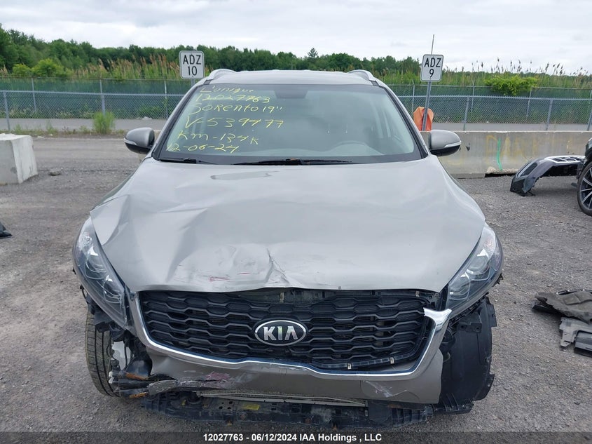 2019 Kia Sorento VIN: 5XYPGDA35KG539477 Lot: 12027763