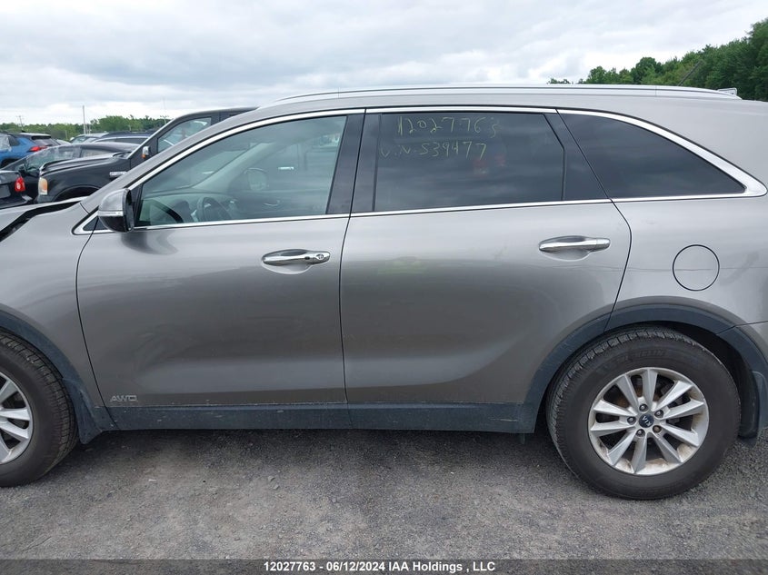 2019 Kia Sorento VIN: 5XYPGDA35KG539477 Lot: 12027763