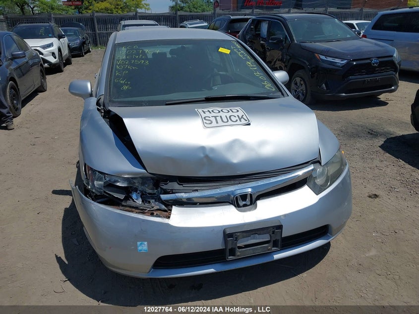 2007 Honda Civic Sdn VIN: 2HGFA16507H027593 Lot: 12027764