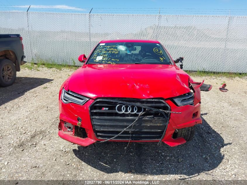 2016 Audi S6 VIN: WAUF2AFC4GN016577 Lot: 12027790