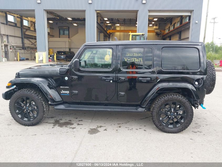 2024 Jeep Wrangler 4Xe 4-Door Sahara VIN: 1C4RJXP61RW157019 Lot: 12027800