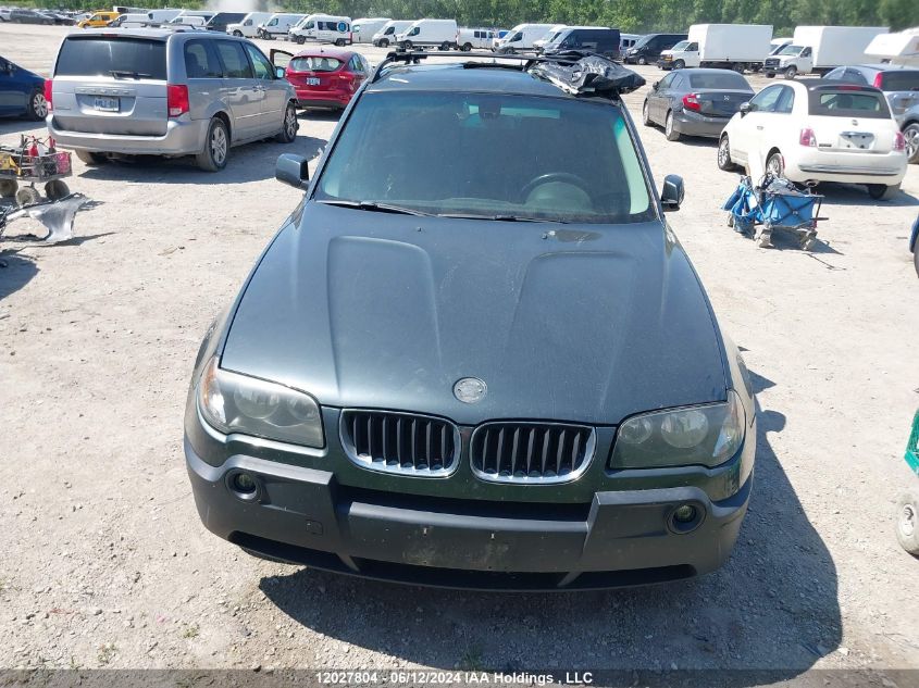 2006 BMW X3 VIN: WBXPA73436WC54056 Lot: 12027804