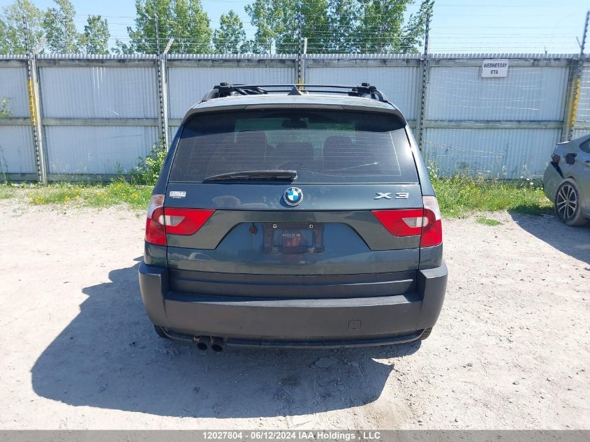 2006 BMW X3 VIN: WBXPA73436WC54056 Lot: 12027804
