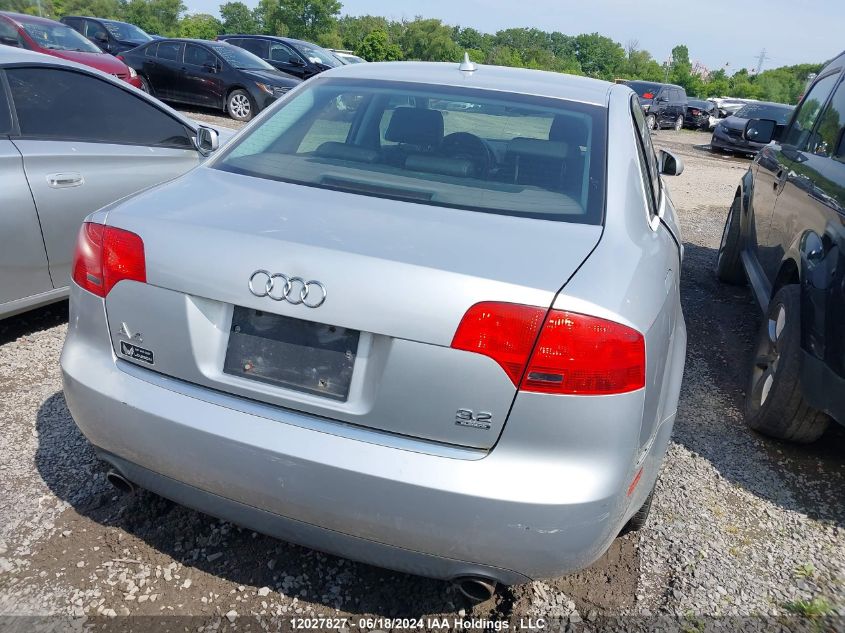 2007 Audi A4 VIN: WAUDH78E67A087116 Lot: 12027827