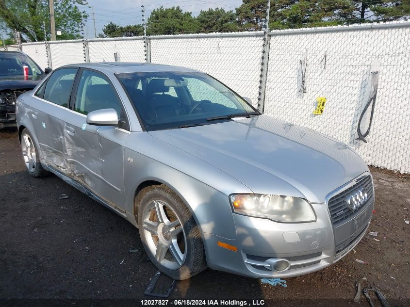 2007 Audi A4 VIN: WAUDH78E67A087116 Lot: 12027827