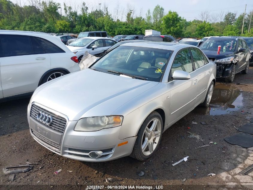 2007 Audi A4 VIN: WAUDH78E67A087116 Lot: 12027827