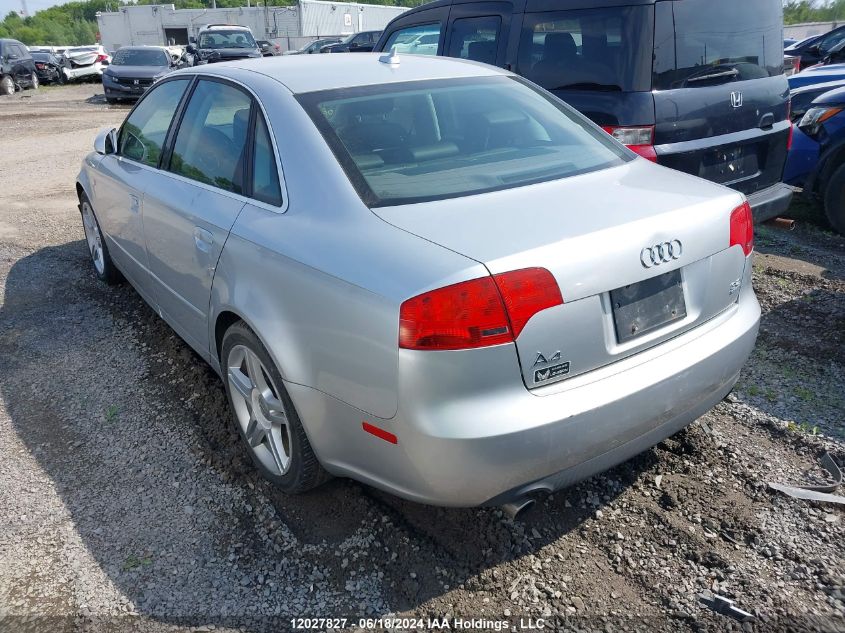 2007 Audi A4 VIN: WAUDH78E67A087116 Lot: 12027827