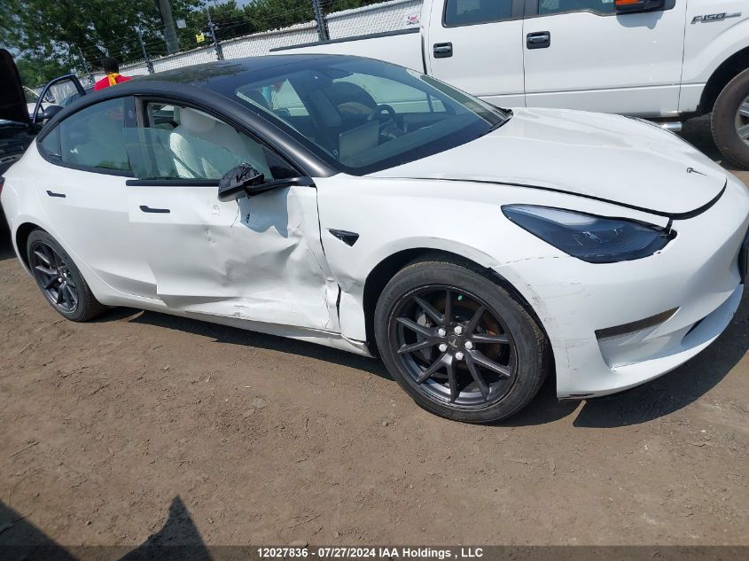 2021 Tesla Model 3 VIN: 5YJ3E1EAXMF870741 Lot: 12027836