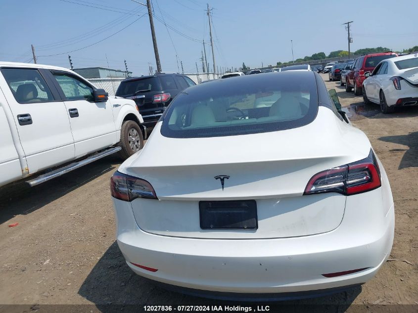 2021 Tesla Model 3 VIN: 5YJ3E1EAXMF870741 Lot: 12027836