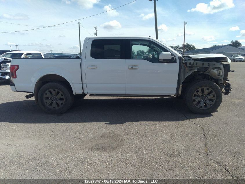 2017 Ford F-150 Lariat VIN: 1FTEW1EG8HFB01215 Lot: 12027847