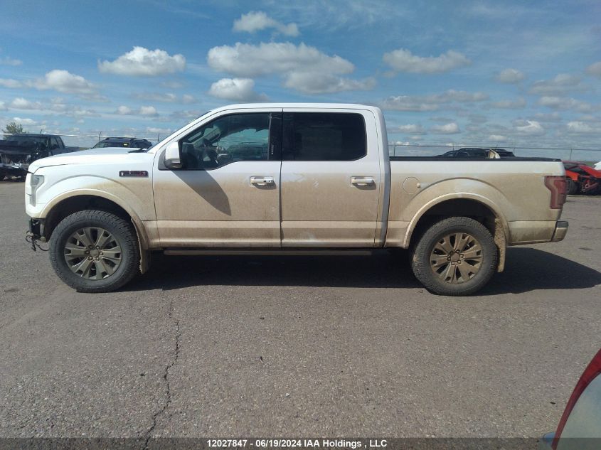 2017 Ford F-150 Lariat VIN: 1FTEW1EG8HFB01215 Lot: 12027847