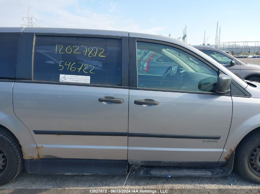 2013 Dodge Grand Caravan Se VIN: 2C4RDGBG1DR546722 Lot: 12027872