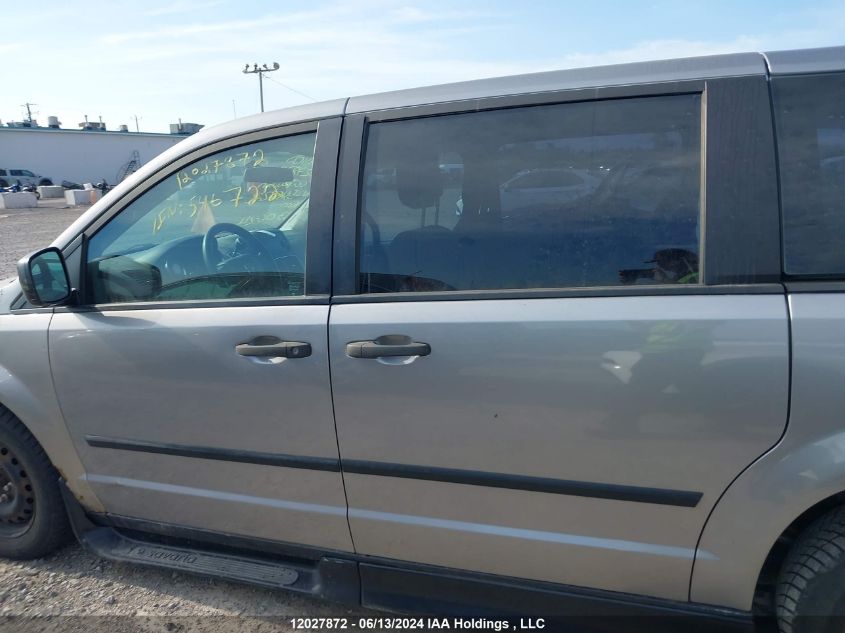 2013 Dodge Grand Caravan Se VIN: 2C4RDGBG1DR546722 Lot: 12027872