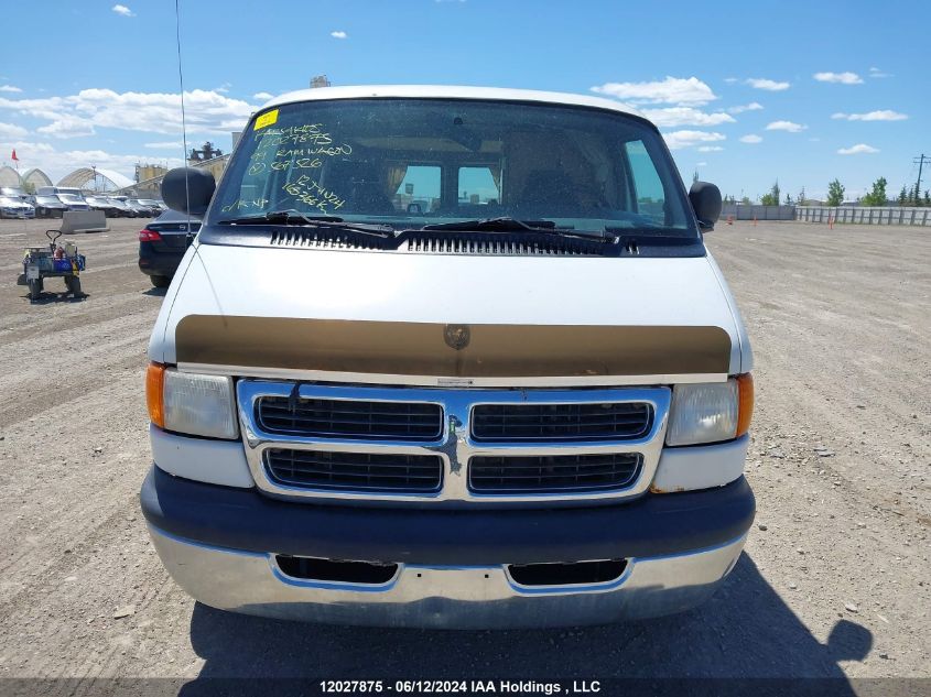 1999 Dodge Ram Van VIN: 2B4JB25Z0XK567526 Lot: 12027875