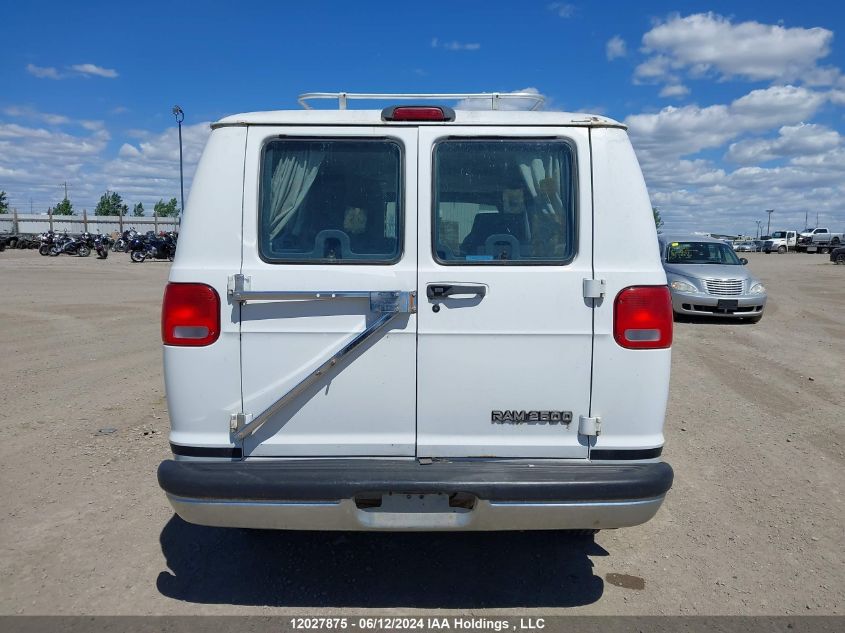 1999 Dodge Ram Van VIN: 2B4JB25Z0XK567526 Lot: 12027875