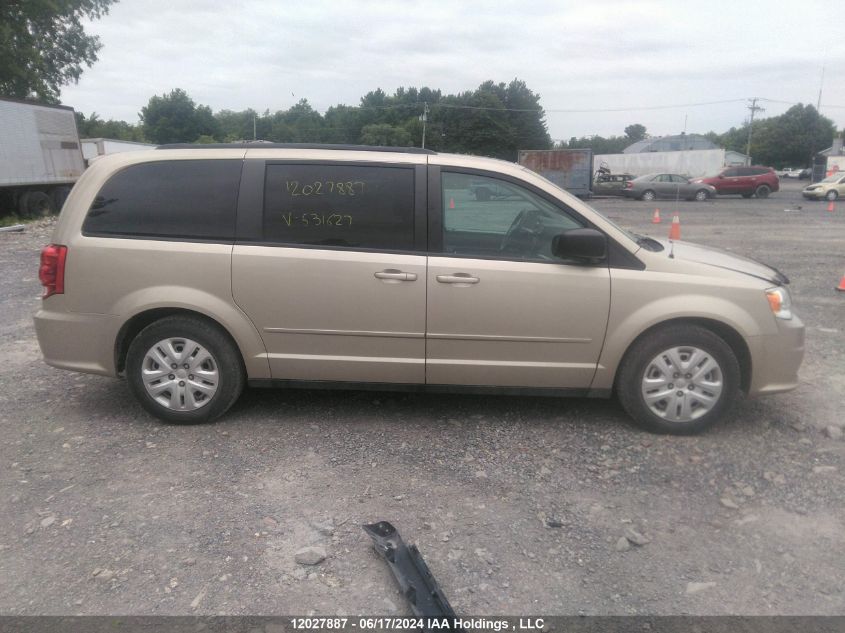 2015 Dodge Grand Caravan Se/Sxt VIN: 2C4RDGBG5FR531627 Lot: 12027887