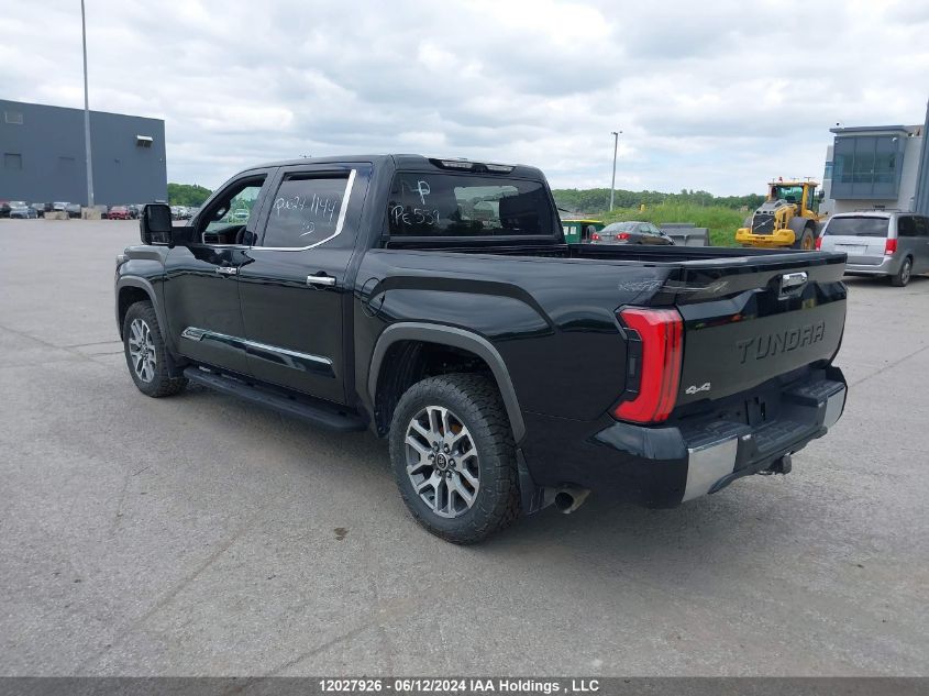 2022 Toyota Tundra Crewmax Platinum/Crewmax 1794 VIN: 5TFMA5DB8NX017974 Lot: 12027926