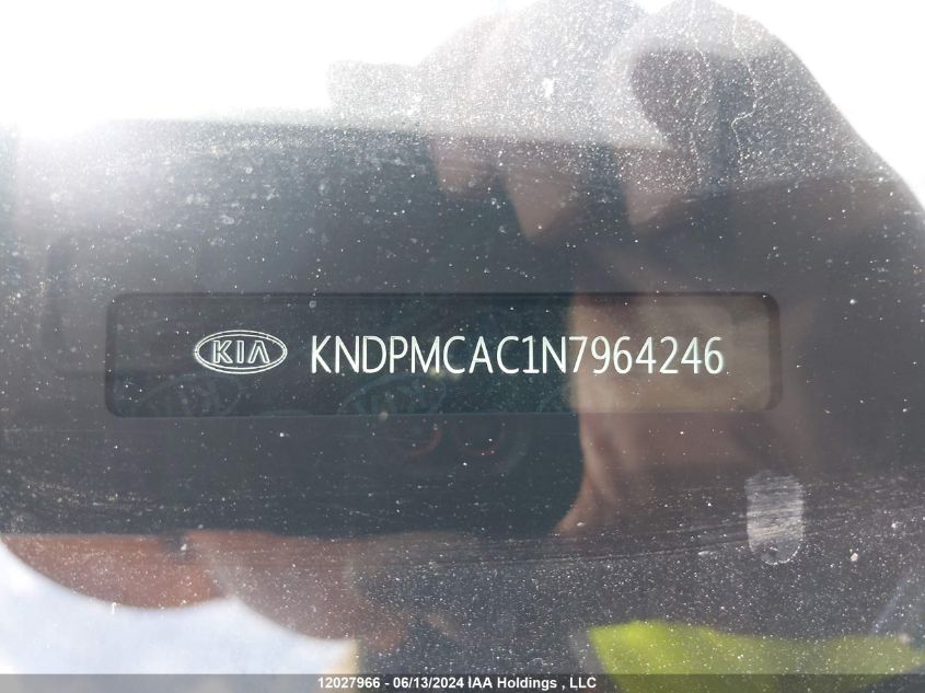 2022 Kia Sportage Lx VIN: KNDPMCAC1N7964246 Lot: 12027966