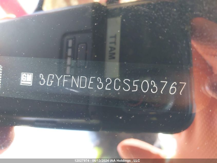 2012 Cadillac Srx Luxury Collection VIN: 3GYFNDE32CS503767 Lot: 12027974