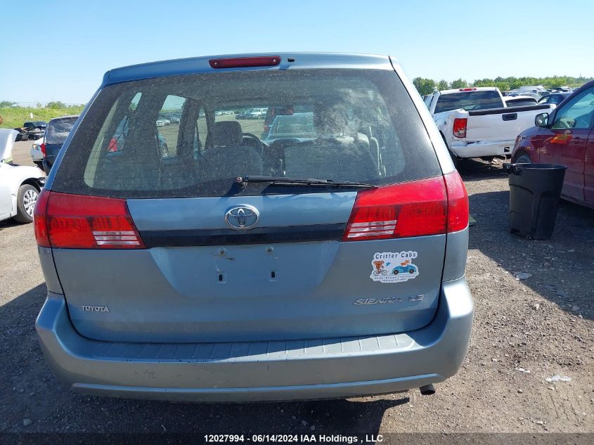 2005 Toyota Sienna VIN: 5TDZA29CX5S363732 Lot: 12027994