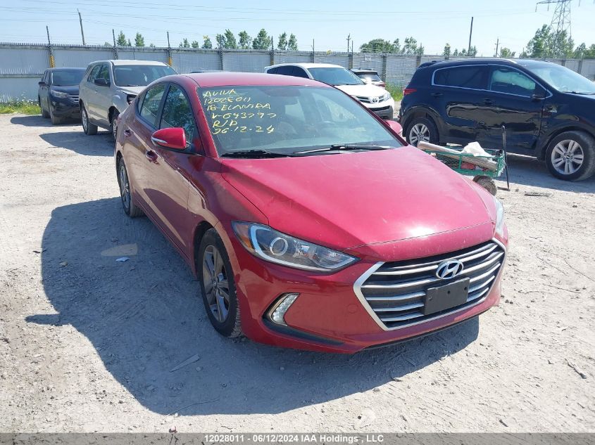 2018 Hyundai Elantra Sel/Value/Limited VIN: KMHD84LF6JU643797 Lot: 12028011