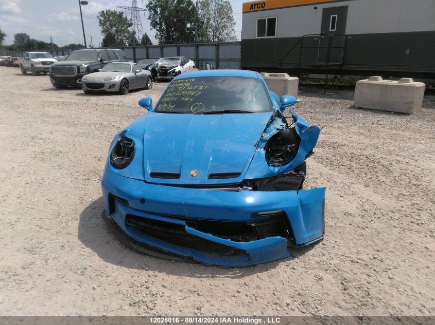 2023 Porsche 911 VIN: WP0AC2A99PS270847 Lot: 12028016