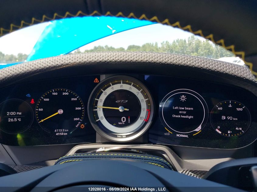 2023 Porsche 911 VIN: WP0AC2A99PS270847 Lot: 12028016