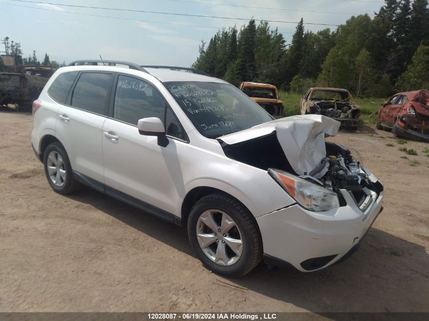 2015 Subaru Forester VIN: JF2SJCCC9FH493685 Lot: 12028087