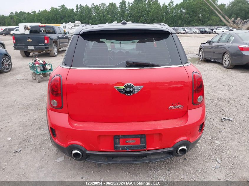 2012 Mini Cooper Countryman VIN: WMWZC5C55CWL63072 Lot: 12028094