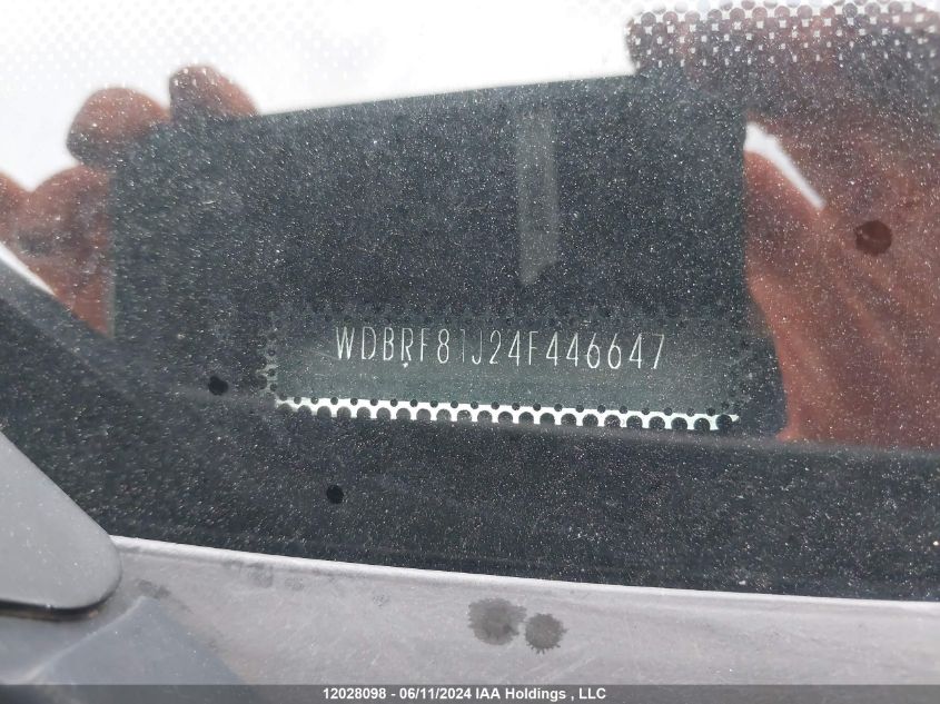 2004 Mercedes-Benz C 240 4Matic VIN: WDBRF81J24F446647 Lot: 12028098