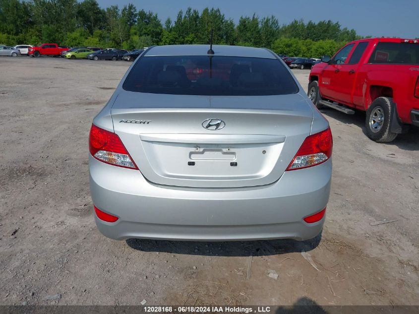 2013 Hyundai Accent VIN: KMHCU4AE2DU291114 Lot: 12028168